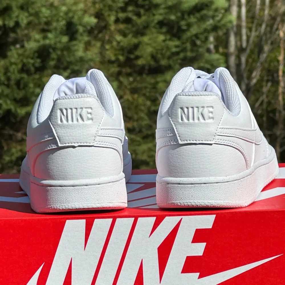 NEW Nike Court Vision Low Next Nature All White - Mens US 8 | Womens US 9.5